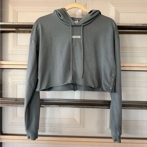 Gymshark Women's Buttoned Cropped Hoodie